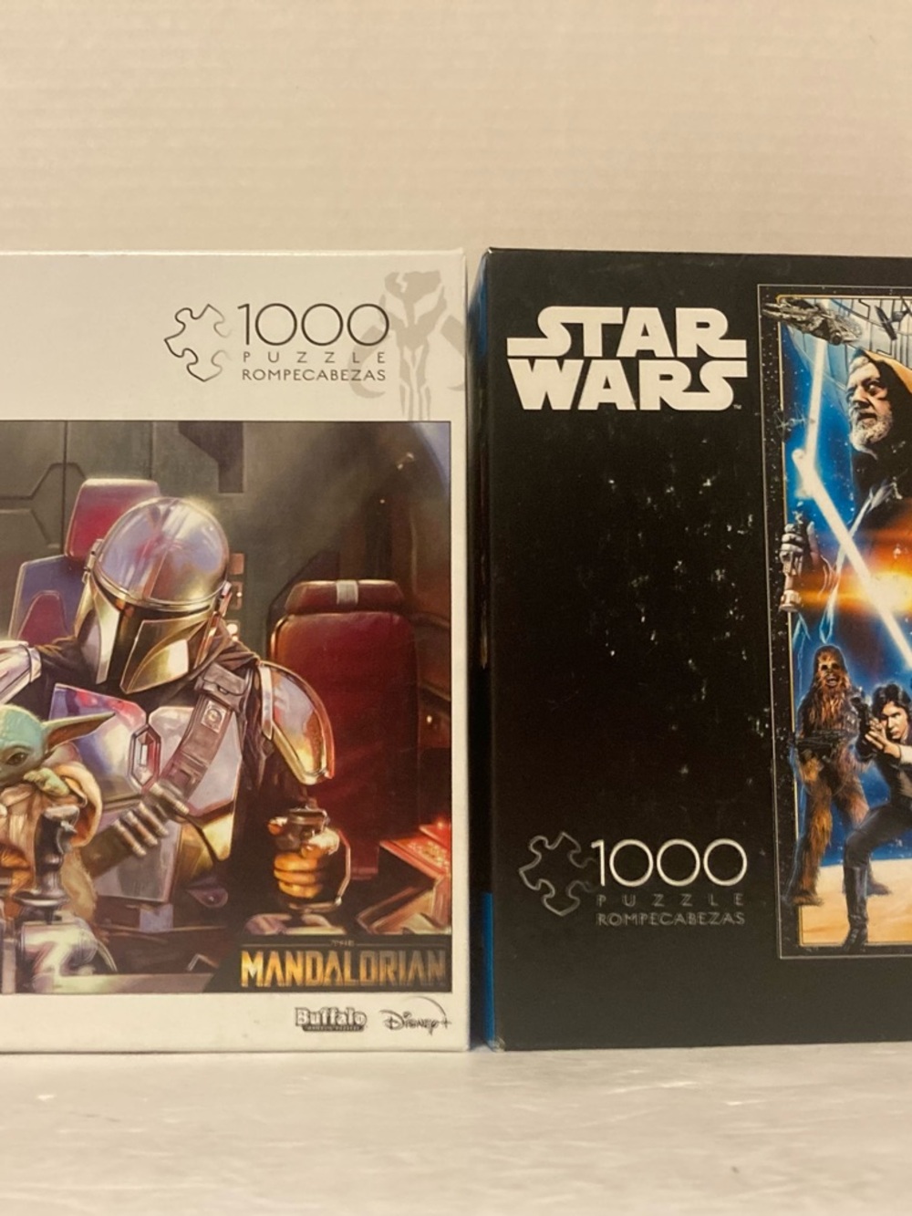 2 Star Wars Buffalo 1000 Pc Puzzle Jigsaw Mandalorian Empire Strikes Back Disney